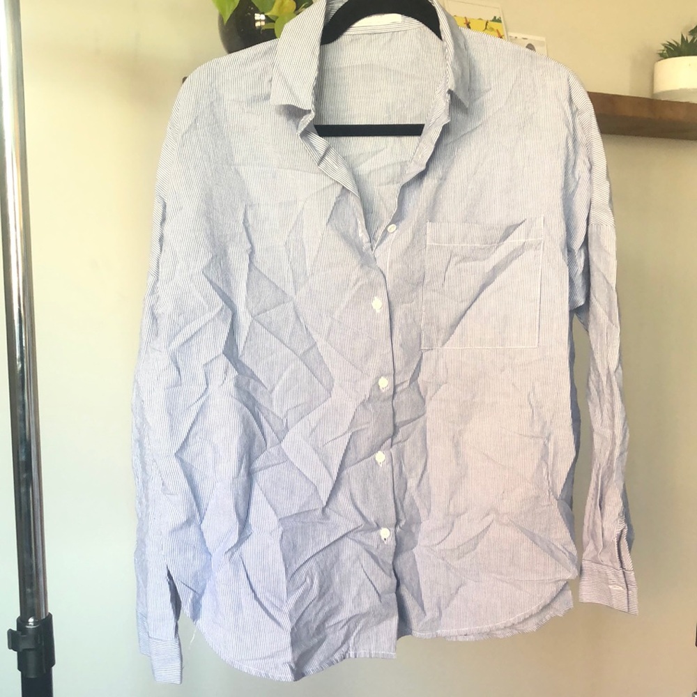 Oak and Fort Micro Striped Button Up